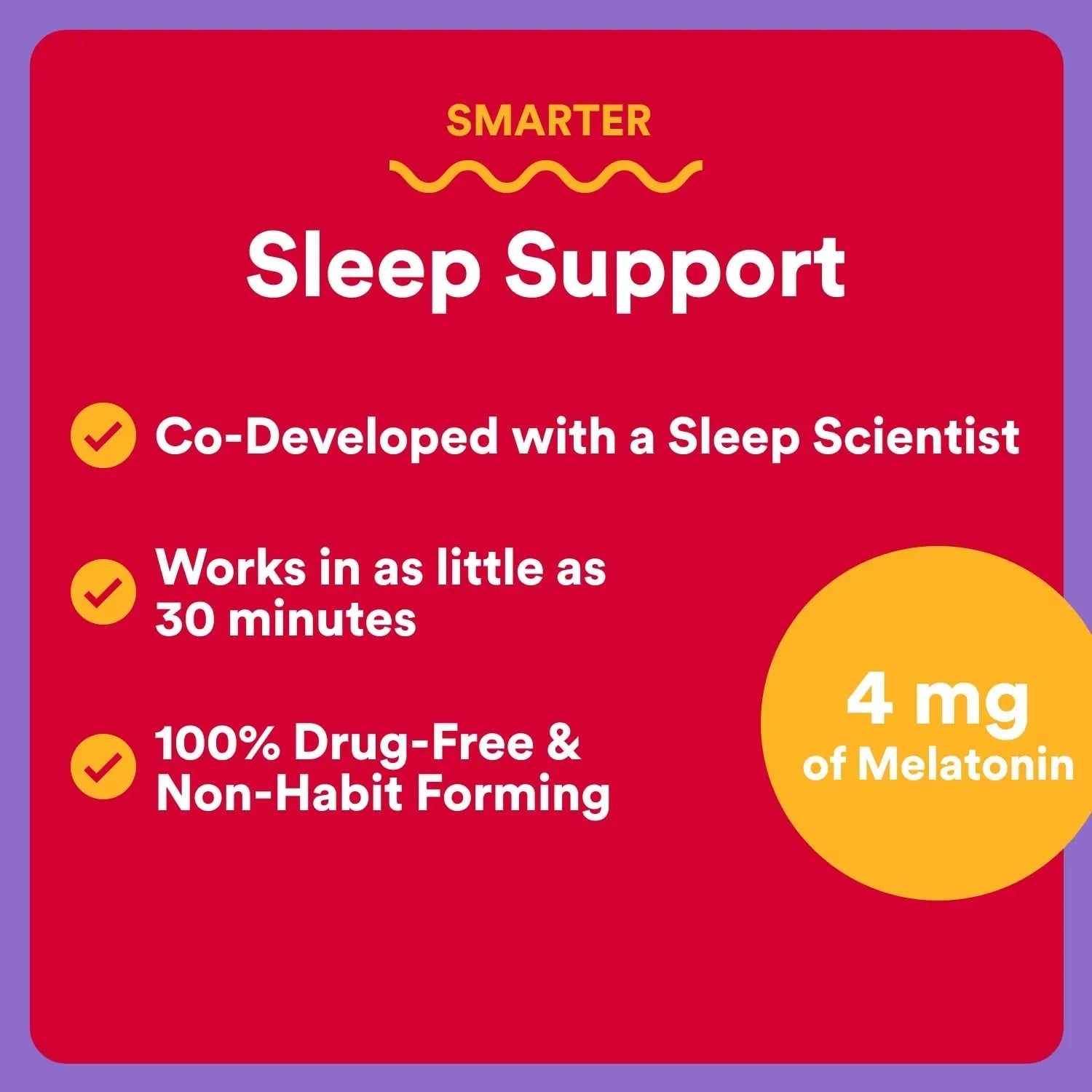 SmartyPants Adult Sleep Gummies with Melatonin: Magnesium & L-Theanine, Drug-Free, Non-Habit Forming Sleep Aid SmartyPants