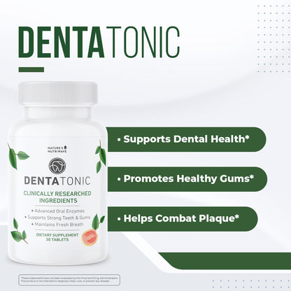 Nature’s NutriWave DentaTonic – Daily Oral Supplement with Guava Fruit, Hydroxyapatite & Enzyme Blend – Made in USA Non-GMO, Stimulant-Free Formula – 30 Tablets, 1 Month Supply Nature’s NutriWaveBuy Supplements Australia