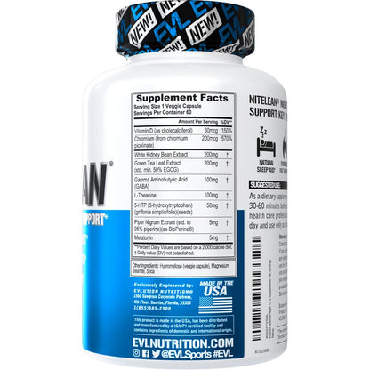 Evlution Nutrition Night Time Fat Burner Support - Overnight Sleep and Weight Loss Support EvlutionBuy Supplements Australia