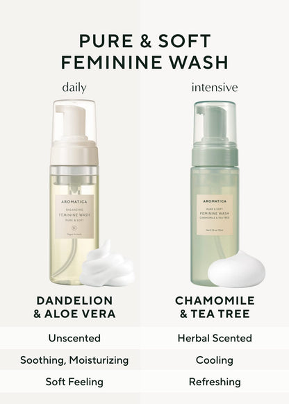 AROMATICA Pure and Soft Feminine Foaming Wash | Vegan, pH-Balanced, Natural Ingredients AROMATICABuy Supplements Australia