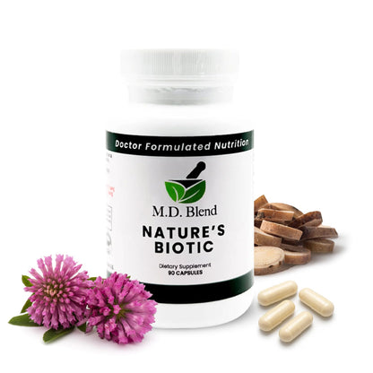 Nature’s Biotic Berberine Supplement for Daily Wellness Support with Blend of Oregano, Garlic, Vitamins C & B6, Magnesium, and Zinc, 90 Capsules (Pack of 1) M.D. BlendBuy Supplements Australia