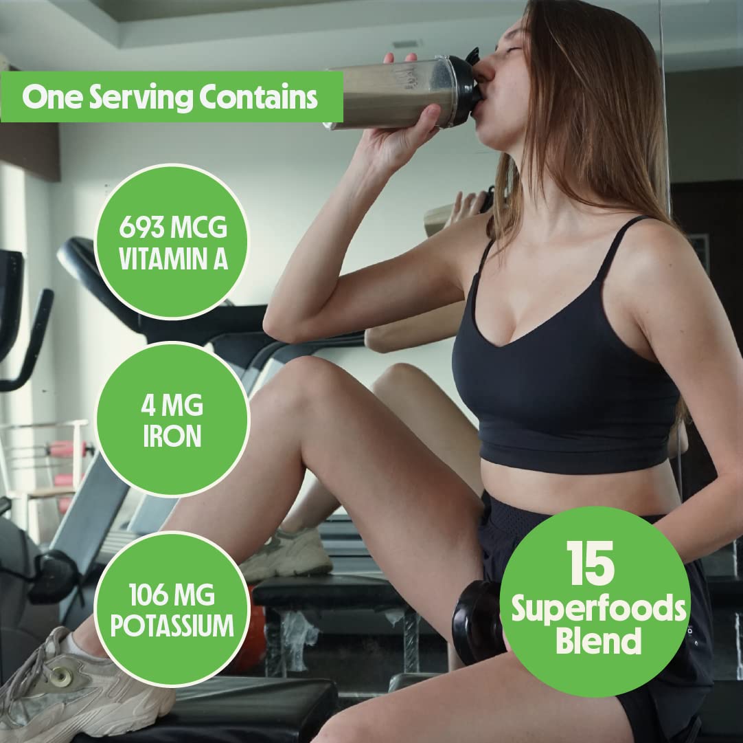 Better Alt Greens Powder, Helps Reduce Bloating, 15 Super Greens- Blend of Spirulina Better AltBuy Supplements Australia