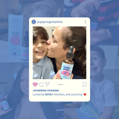 JoySpring LingoLeap – Liquid Kids Formula with Zeolite Clinoptilolite, Methylated B12 & Vitamin D3 | Gentle Daily Support for Kids’ Wellness