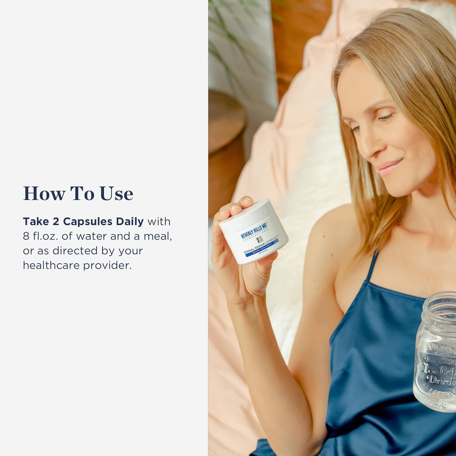 Beverly Hills MD Dermal Repair Anti-Aging Supplement - Hyaluronic Acid, Collagen, Vitamins for Smooth, Plump Skin (3) Beverly Hills MDBuy Supplements Australia