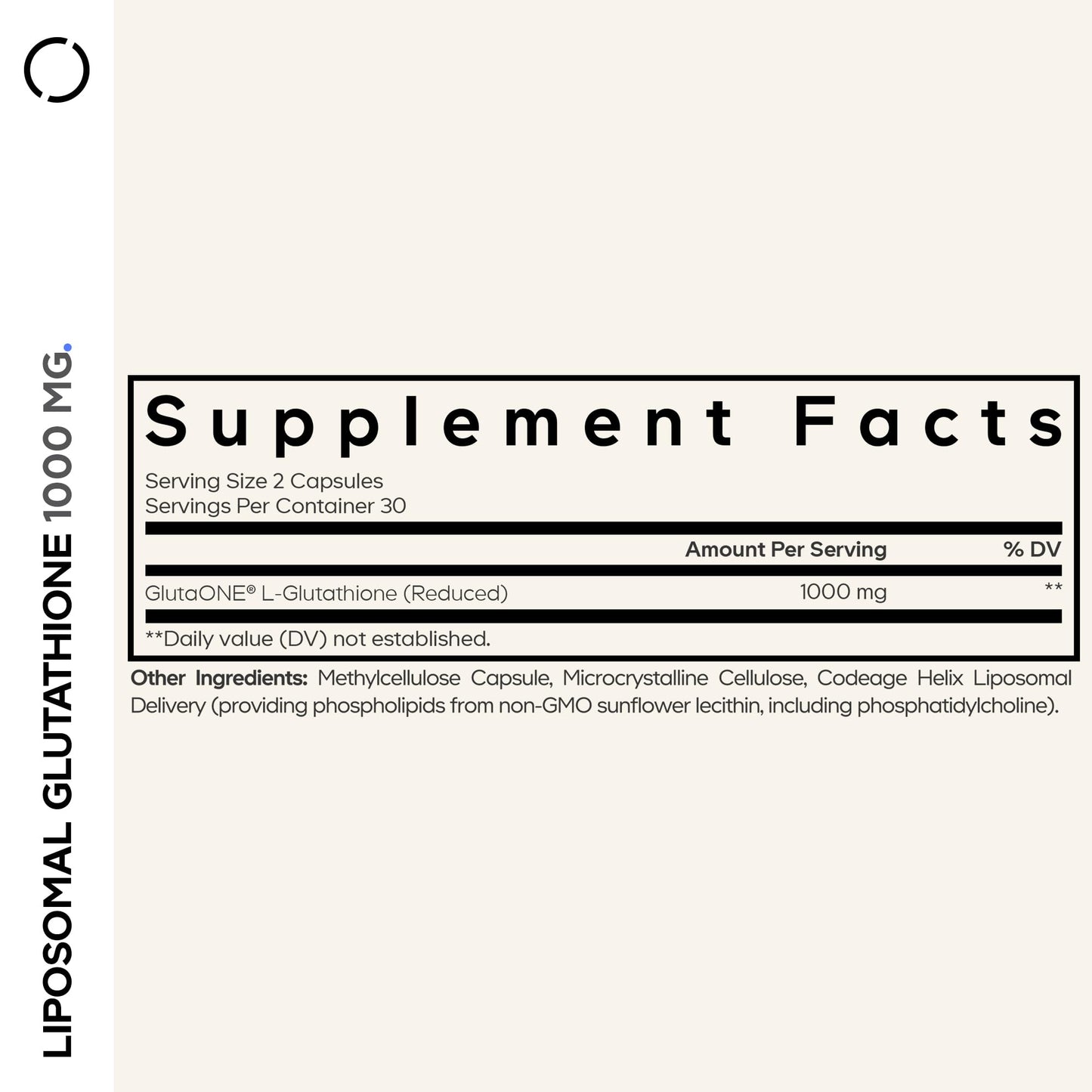 Codeage Liposomal Glutathione 1000 mg Supplement, High-Potency Reduced L-Glutathione - Liposomal Delivery - Phospholipids - Non-GMO, Gluten-Free - 60 Capsules CodeageBuy Supplements Australia