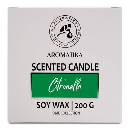 Scented Candle Citronella 200g - Aromatherapy Candle - Soy Wax Candles for Home Scented AROMATIKABuy Supplements Australia