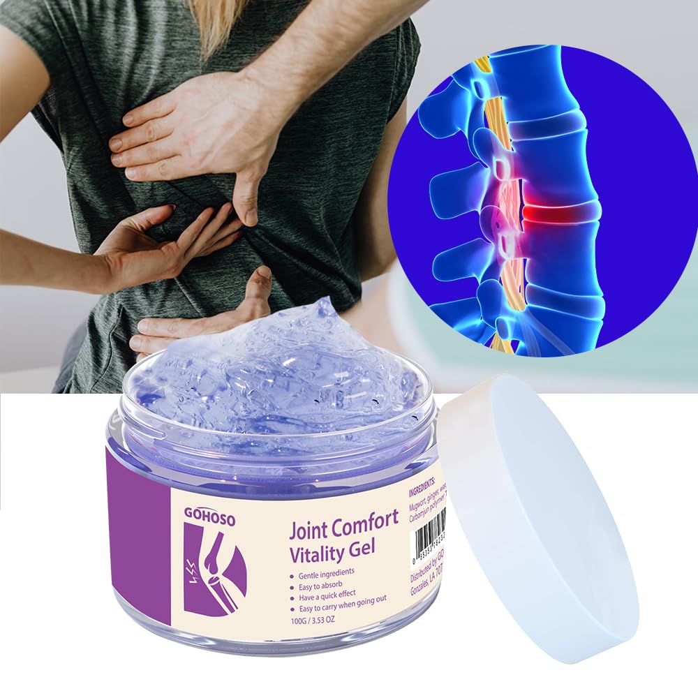 Joint Purple Gel, Cooling Massage Cream with Turmeric for Back, Neck, Joints & Muscles – Hydrating Gel for Active Lifestyles ENVISHABuy Supplements Australia