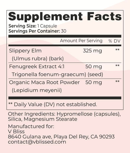 V Bliss Slippery Babe Vaginal Moisturizer Capsules | Relieves Vaginal Dryness with Slippery Elm V BlissBuy Supplements Australia