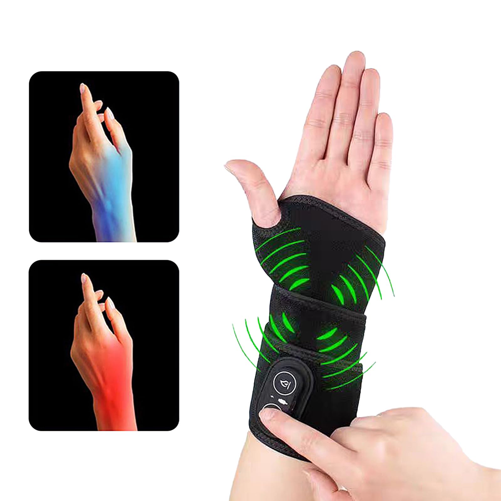 ZMHWANY Rechargeable Cordless Wrist Massager with Heat and Compression, 3000mAh Battery for Arthritis Carpal Tunnel Pain Relief, Wireless Heating Pad Ideal for Seniors ZMHWANYBuy Supplements Australia