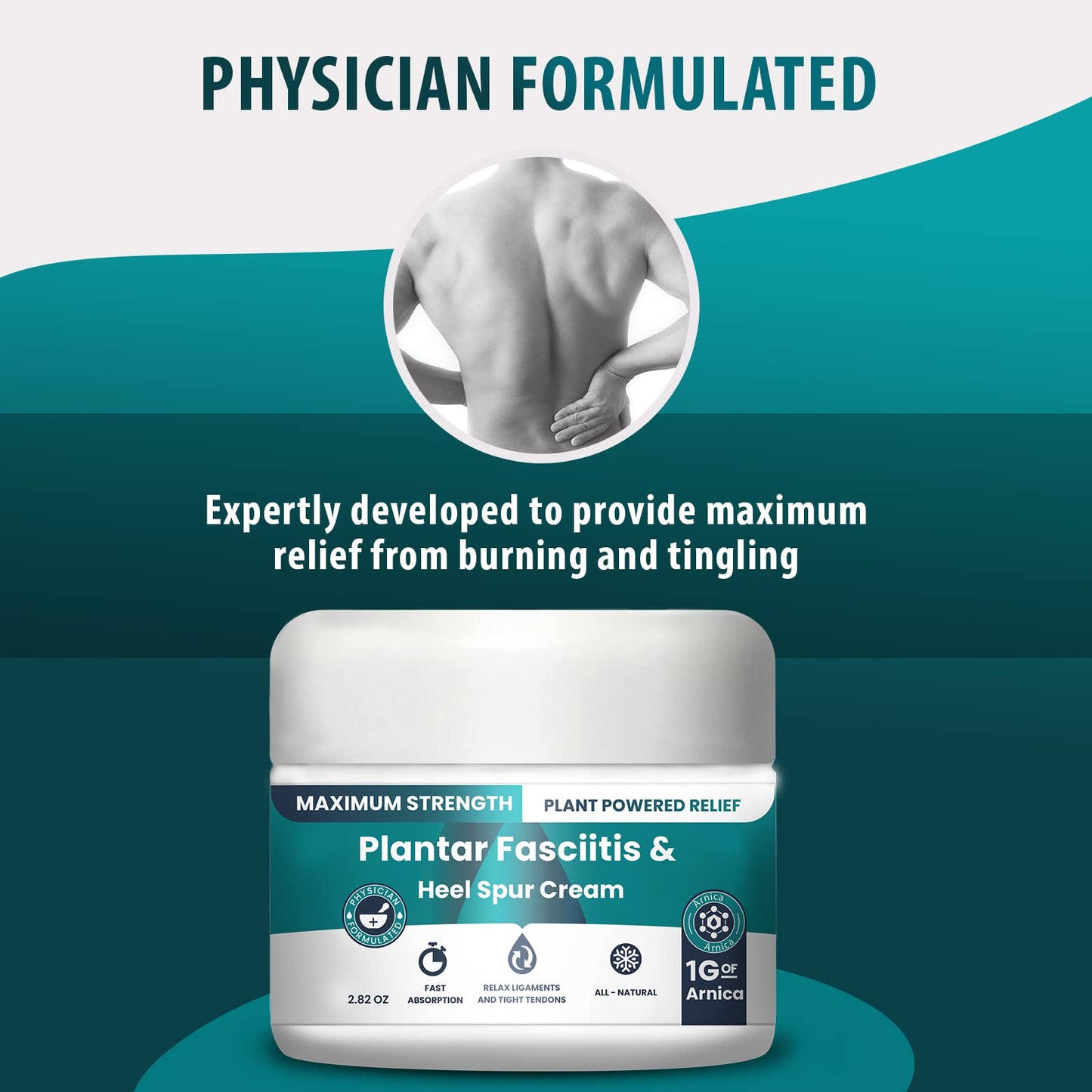M PAIN MANAGEMENT TECHNOLOGIES Plantar Fasciitis And Heel Spur Cream By PMT - Cream For Foot Relief. High Concentration of Arnica; Vitamin B6, MSM, Glucosamine - To Soothe and Relieve - 2.82 OZ M PAIN MANAGEMENT TECHNOLOGIESBuy Supplements Australia