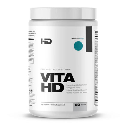 HD MUSCLE VitaHD Essential Multivitamin | Athlete-Specific Vitamins, Minerals, & Nutrients | Organic Mushroom Blend HD MUSCLE
