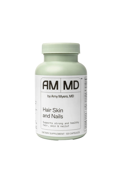 Amy Myers MD Hair Skin and Nails - Supports Strong Hair, Radiant Skin & Healthy Nails - L-Proline, Horsetail, Hyaluronic Acid - Gluten-Free - 120 Capsules (30 Servings) Amy Myers MDBuy Supplements Australia