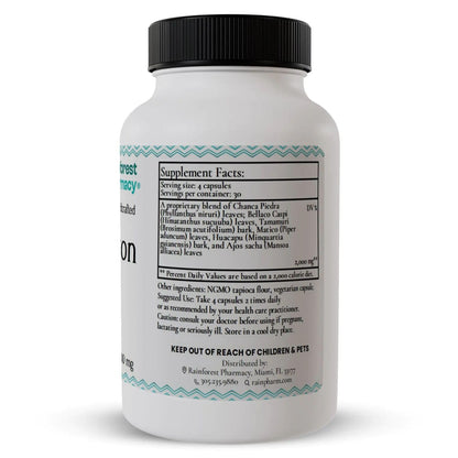 Rainforest Pharmacy Spiro Natural Herbal Supplement| 120 Vegetarian Capsules, 500 mg | Ecologically Wildcrafted Chanca Piedra & 5 Amazon Rainforest Herbs | Non-GMO Rainforest PharmacyBuy Supplements Australia