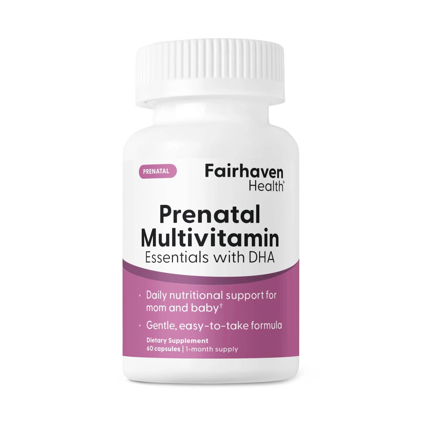 Fairhaven Health Prenatal Multivitamin Essentials with DHA | Prenatal Vitamins + DHA, Choline, Myo-Inositol | Fairhaven Health