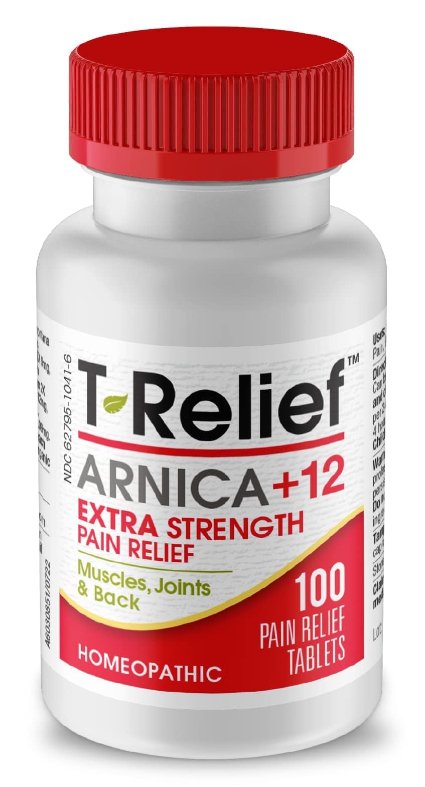 MediNatura T-Relief Extra Strength Pain Relief Arnica +12 Natural Relieving Actives for Back Pain Joint Soreness Muscle Aches & Stiffness, Whole Body Fast-Acting Relief for Women & Men - 100 Tablets MediNaturaBuy Supplements Australia