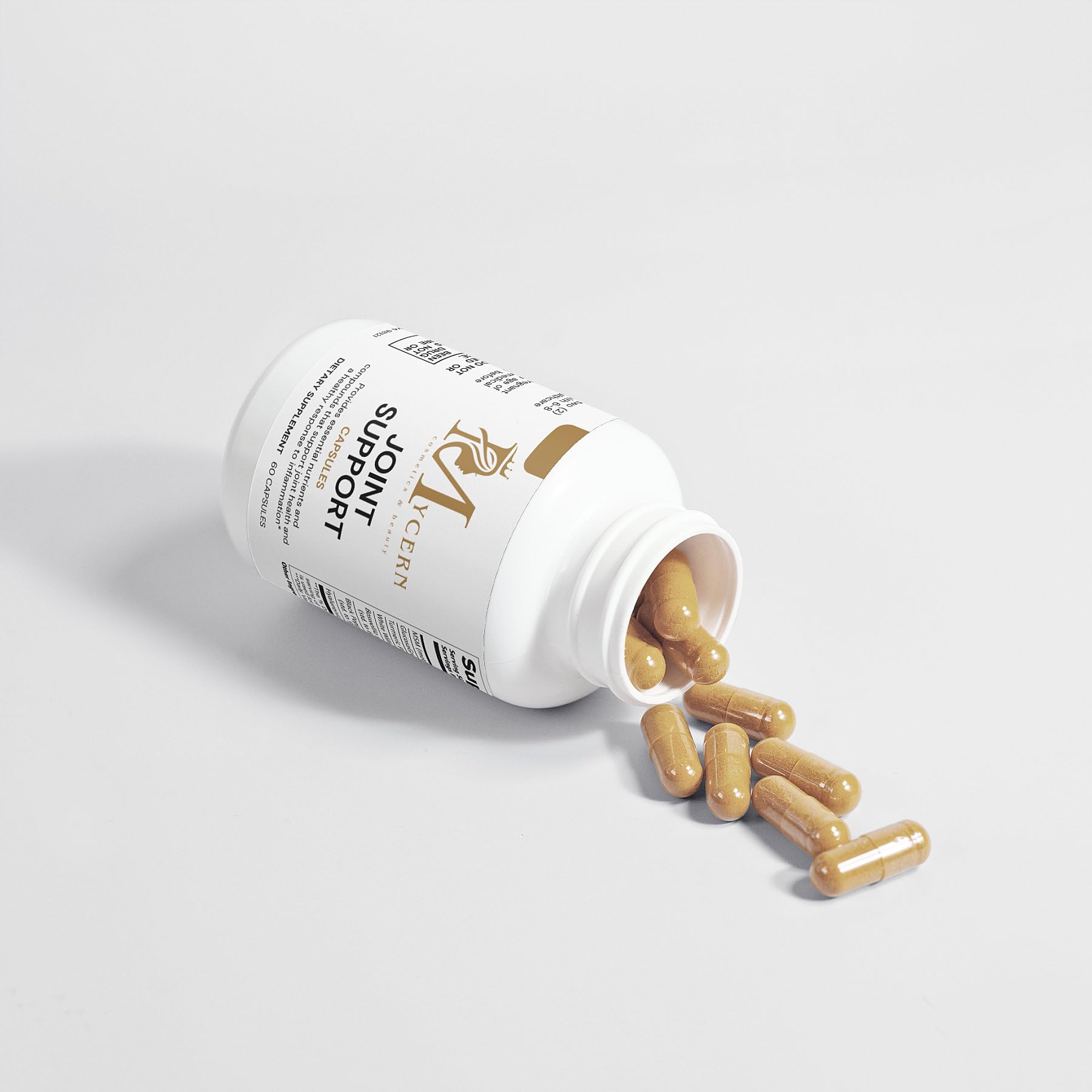 Joint Support Supplement – 60 Caps – MSM, Glucosamine HCl, Turmeric Supplement, Boswellia, Hyaluronic Acid Capsules & Black Pepper, Flexibility, Mobility & Comfort Joint Health – Made in USA MycernBuy Supplements Australia