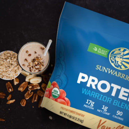 Sunwarrior Vegan Organic Protein Powder Plant-Based | BCAA Amino Acids Hemp Seed SunwarriorBuy Supplements Australia