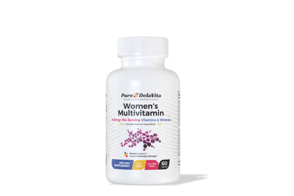 Pure DelaVita Women's Multivitamin | Daily Immune, Energy & Hormonal Support | 500mg+ Vitamins & Minerals | Natural Herbal Blend | Pure DelaVitaBuy Supplements Australia