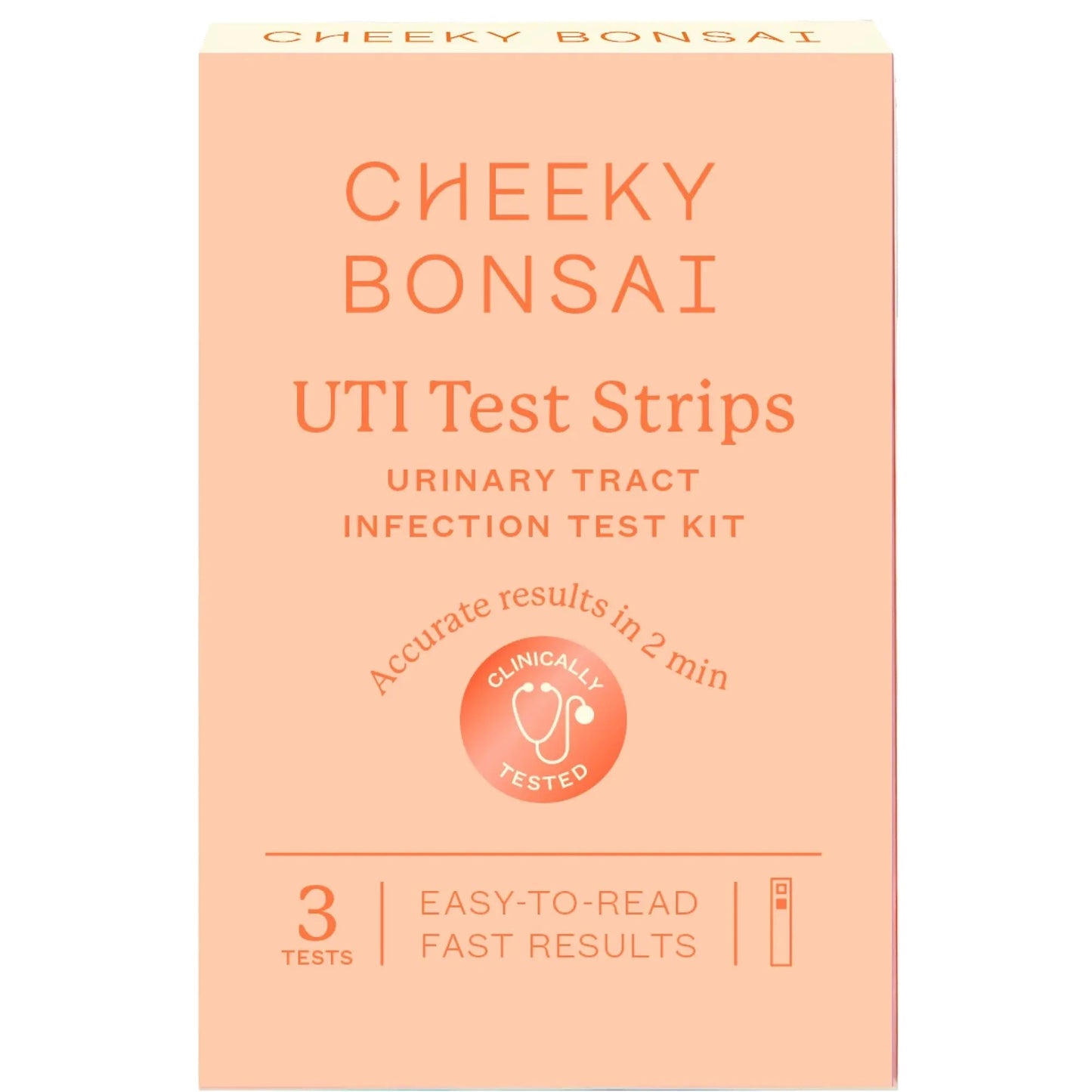 Cheeky Bonsai, Urinary Tract Infection (UTI) Test Strips, Accurate Results in 2 Minutes, Clinically Tested, Same Test Doctors Use, Easy to Read Results, 3 Count Cheeky BonsaiBuy Supplements Australia