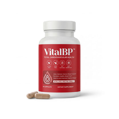 Vital BP - Support for Normal Blood Pressure - Supports Blood Flow & Arteries - with CoQ10, L-Citrulline, and K2 & D3-60 Capsules