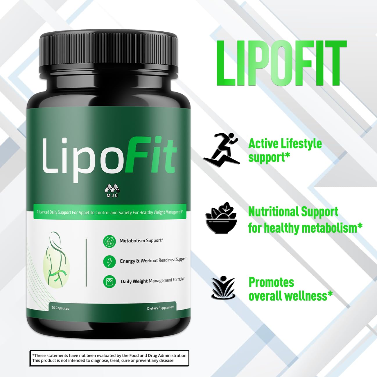 (5 Pack) Lipo Fit Capsules, Official Lipo Fit Pills with All Natural Ingredients, Advanced Overall Health & Wellness Vitamin Supplement Formula for Maximum Strength Multivitamin Support (300 Capsules) MJOBuy Supplements Australia
