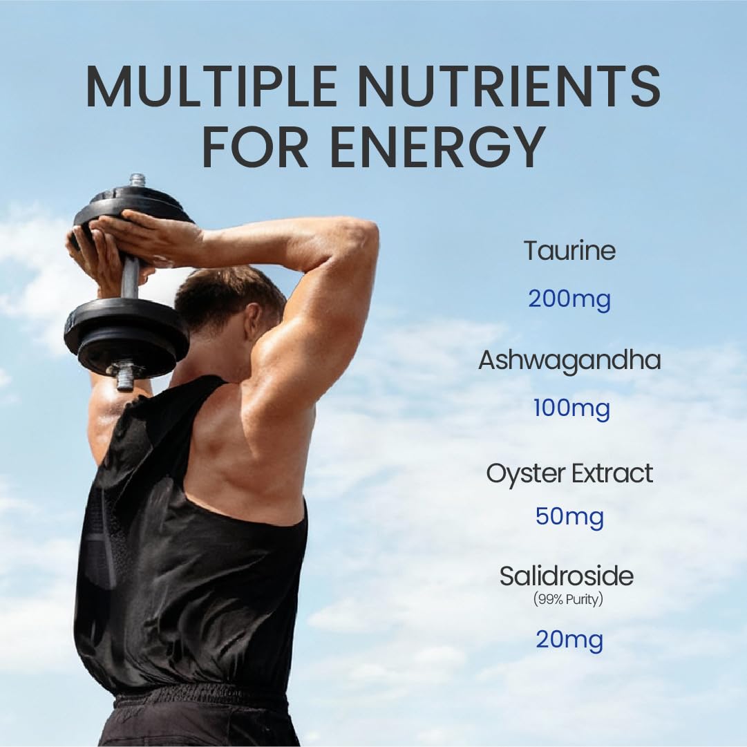NEUMINA Men's Energy & Immune Complex, Energy Production, Fatigue Relief, Stress Support, Immune Health, Non-GMO, Made in USA, 90 Servings NEUMINABuy Supplements Australia