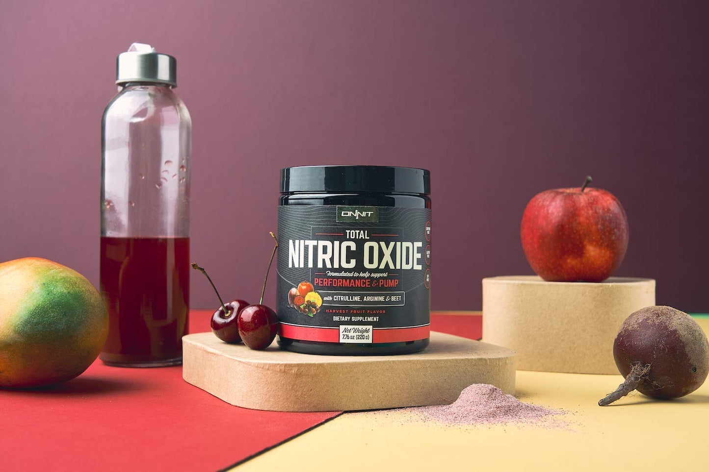ONNIT Total Nitric Oxide - Caffeine Free Pre Workout Powder w/ Beet Root, L Arginine ONNITBuy Supplements Australia