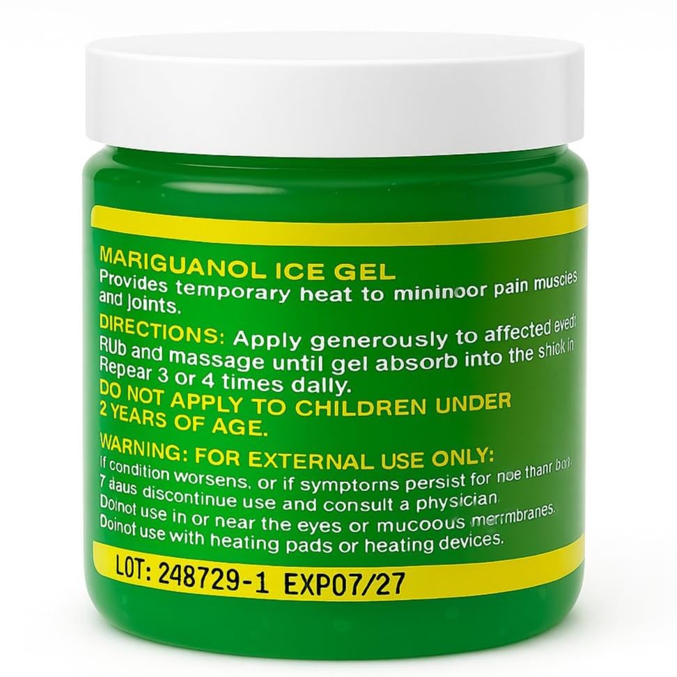 Mariguanol Extra Strong Muscle Rub Gel with Hemp Oil, Menthol & Camphor – Cooling, Fast-Absorbing Topical Gel for Post-Workout Active Lifestyles – Net Wt. (4 Ounce (Pack of 1)) MARIGUANOLBuy Supplements Australia