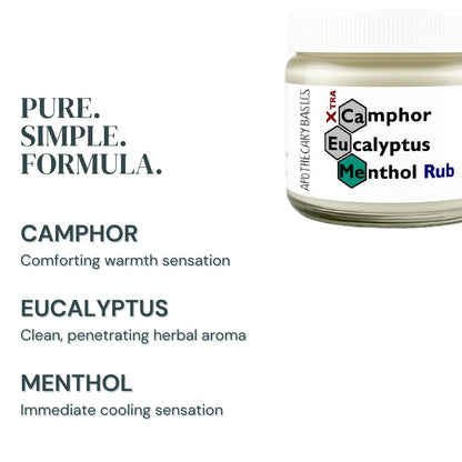 Camphor+Eucalyptus+Menthol Xtra Rub – Handmade with Menthol, Camphor & Eucalyptus – Soothing & Refreshing – 2.5 fl oz IEG StoreBuy Supplements Australia