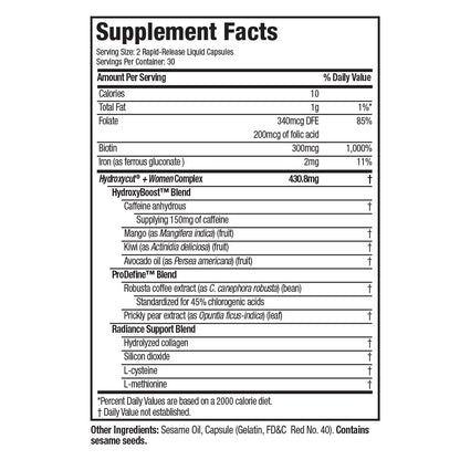 Hydroxycut + Women Pills with Biotin & Collagen | Hair Nails and Skin Vitamins | Iron Supplement HydroxycutBuy Supplements Australia