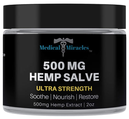 Medical Miracles Hemp 500 Mg Ultra Strength Healing Salve Ideal for Hips, Joints, Neck, Back, Elbows, Fingers, Hands, and Knees Medical MiraclesBuy Supplements Australia