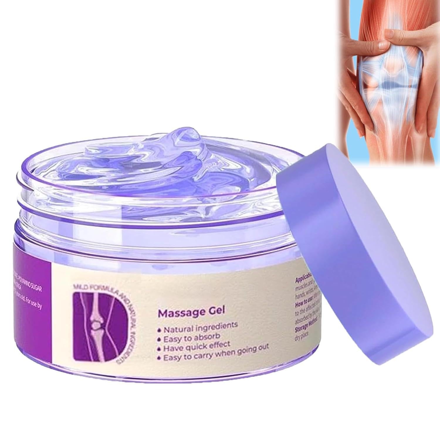 Soothing Relief Massage Gel, Joint Gel Purple Gel Cooling Activities Throughout The Body, Soothing Knees, Lumbar, Neck, Back, Shoulders, Hands, and Feet iaredonBuy Supplements Australia