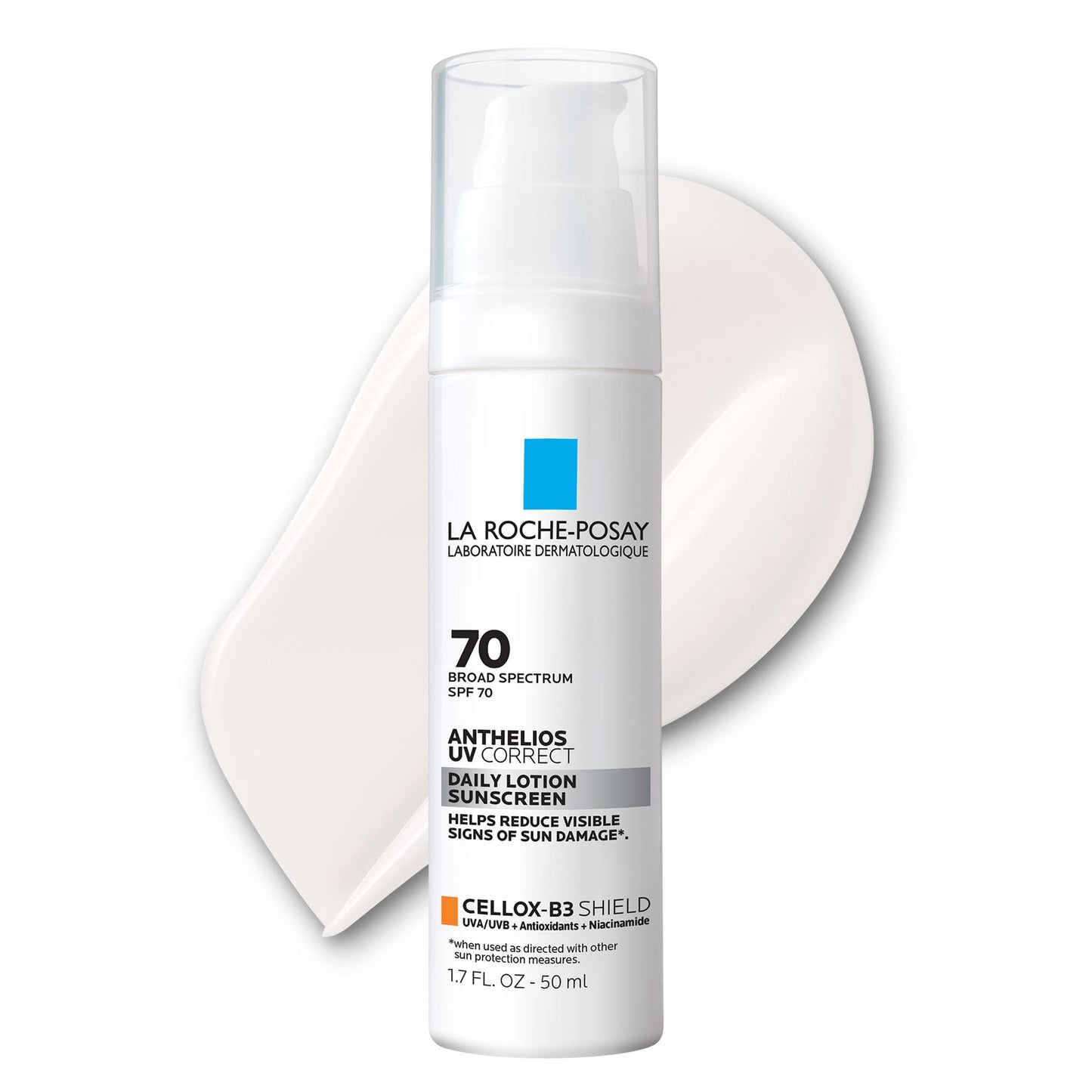 La Roche-Posay Anthelios UV Correct Sunscreen Moisturizer SPF 70, Daily Anti-Aging Face Moisturizer with Niacinamide