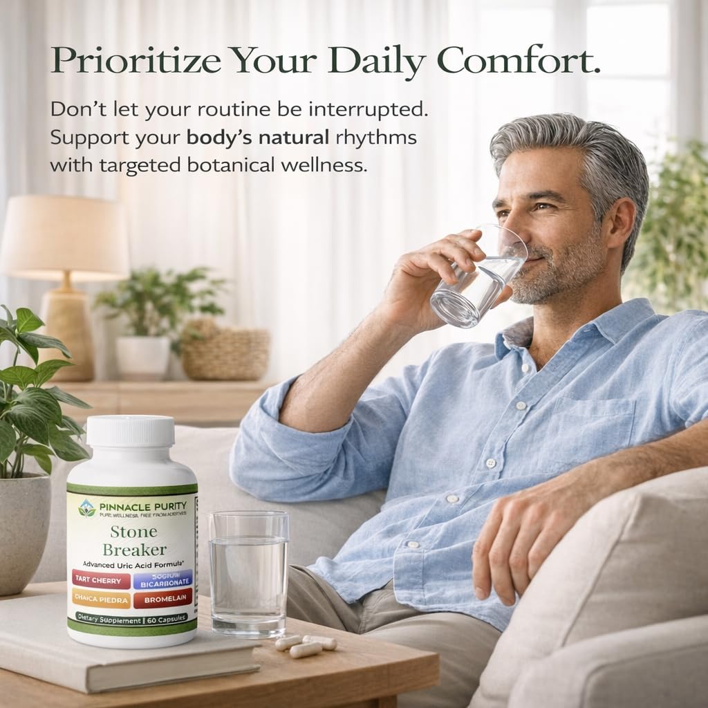 Pinnacle Purity Stone Breaker 60 Capsules, With Chanca Piedra, Tart Cherry & Bromelain – Supports Kidney & Liver Balance, Promotes Gentle Stone Management, Enhances Natural Cleansing Pathways, Non-GMO Pinnacle PurityBuy Supplements Australia