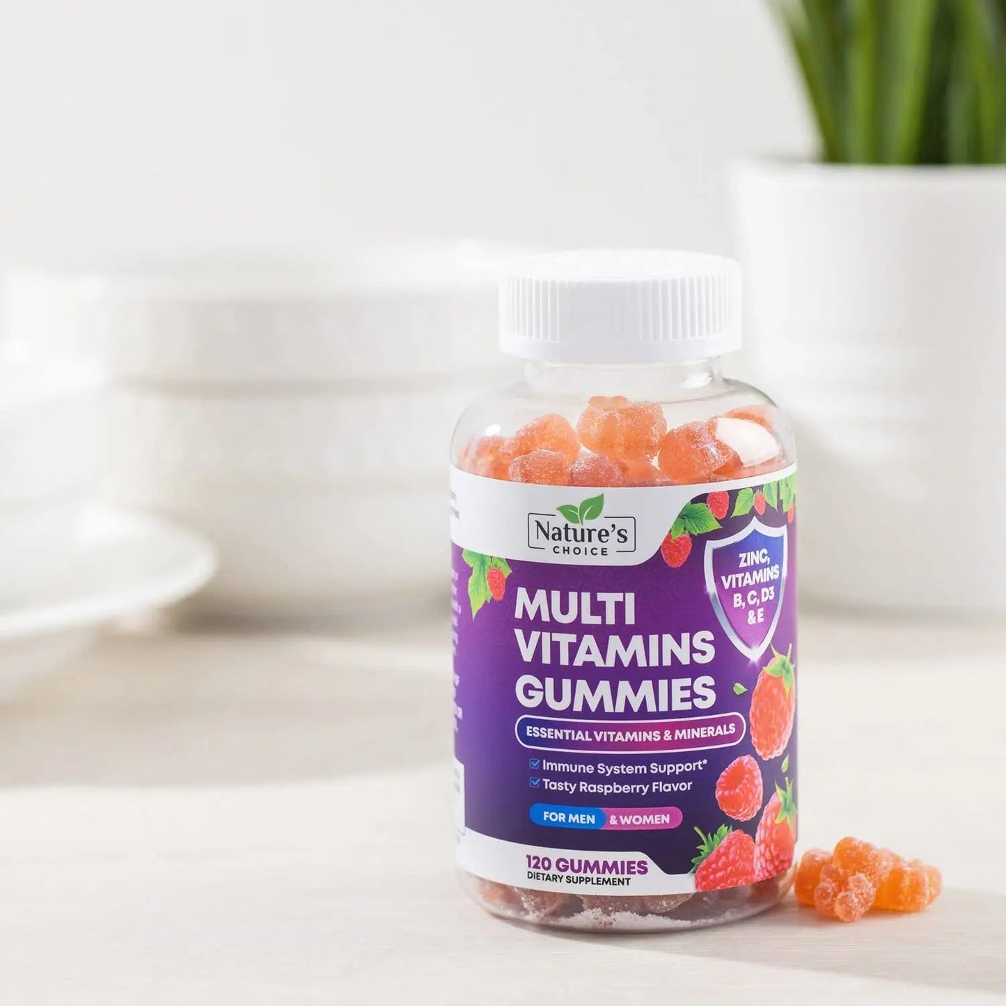 Multivitamin Gummies for Adults - Complete Adult Multivitamins Gummy with Essential Vitamins A, C, D, E, & High Potency B12 for Women & Men Nature's ChoiceBuy Supplements Australia