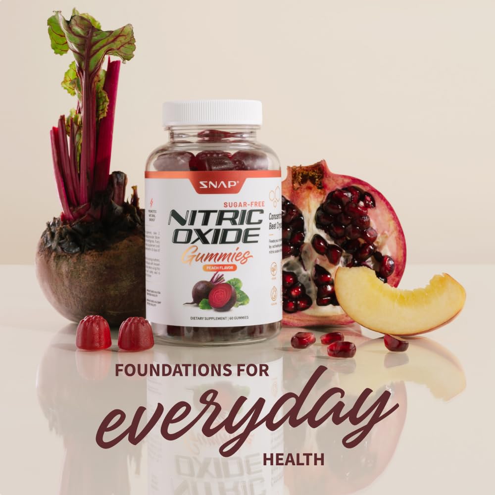 Snap Supplements Nitric Oxide Beet Root Gummies - Support Healthy Blood Circulation Snap SupplementsBuy Supplements Australia