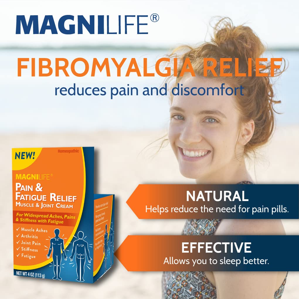 MagniLife Pain & Fatigue Relief Cream 4 oz Pain & Inflammation Relief Foam 4 oz. Natural Joint & Muscle Pain Relief Bundle for Shoulders, Back, Knees, Arthritis, Stiffness & Soreness MagniLifeBuy Supplements Australia