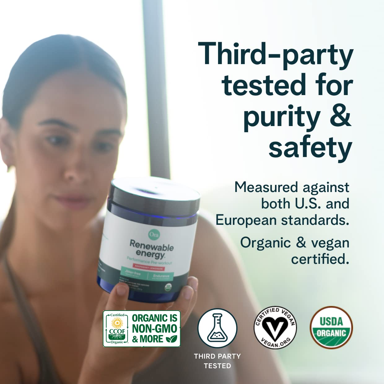 Ora Organic Natural Pre Workout Powder - Raspberry Lemonade Flavor- Provides Jitter Free Ora OrganicBuy Supplements Australia