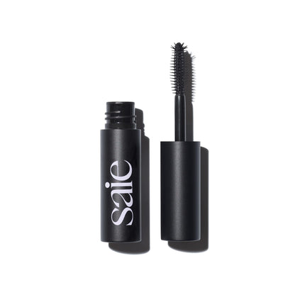 Saie Mini Mascara 101 - Lash Lengthening Mascara for Thick, Bold, Lifted Lashes - Buildable Eye Makeup Formulated to Strengthen and Condition with Rich Nutrients - Black (0.17 oz) SaieBuy Supplements Australia