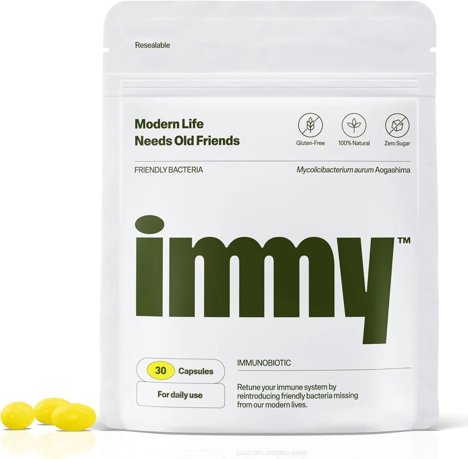 IMMY Immune Supplement for Mood Support and Gut Health, 30 ct. - Supports Joint Relief, Focus & Mood Support, Natural Calming Aid IMMY