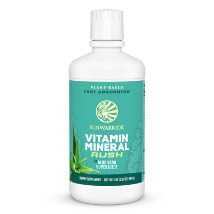 Sunwarrior Liquid Multivitamin Supplements & Minerals Vegan Plant-Based with Aloe Vera for Men and Women | Energy & Immune Support Gluten Sugar Dairy Free | 30 Fl Oz SunwarriorBuy Supplements Australia