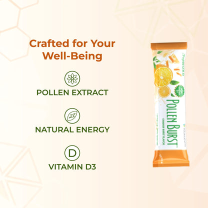Youngevity ProJoba Pollen Burst™ - Clean Natural Energy Supplement w/Green Tea, Pollen Extract, GliSODin® - Increase Focus, Brain Boost, Endurance, Mental Clarity (30 Sticks) YoungevityBuy Supplements Australia