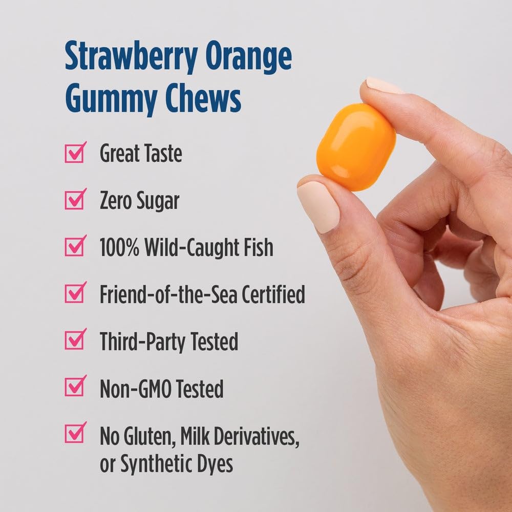 Nordic Naturals Zero Sugar DHA Prenatal Vitamin Gummies, Strawberry Orange Flavor - 27 Gummies - Supplements for Pregnancy - 600 mg Omega-3 Fish Oil and 400 IU Vitamin D3-27 Servings Nordic NaturalsBuy Supplements Australia