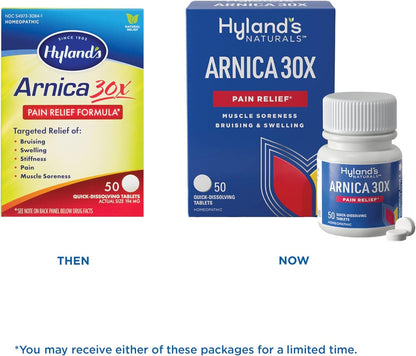 Hyland's Naturals Arnica Montana 30x Tablets, Natural Relief of Bruises, Swelling & Muscle Soreness Hyland'sBuy Supplements Australia