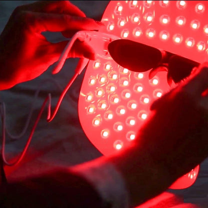 Lyte Wireless LED Light Therapy Mask Red Blue Amber 3 Color Light Weight| Includes Power Lift CareBuy Supplements Australia