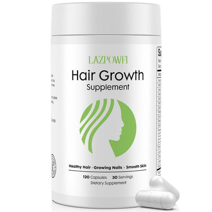 Lazpowfi Hair Growth Supplement, Biotin 10000mcg, 32-in-1 with Vitamin A, B3, C, Magnesium, Calcium, Hair Growth Products, Supports Hair & Nails Natural Growth Vitamins, for Women & Men - 30 Servings LazpowfiBuy Supplements Australia