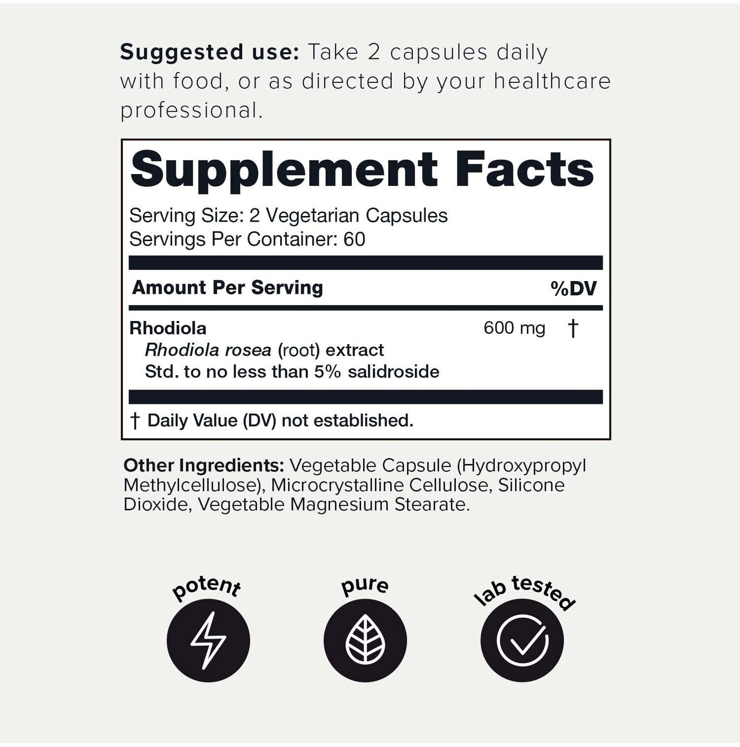 Toniiq Triple-Strength 600mg Rhodiola Rosea - 120 Capsules - 5% Salidroside Concentrat ToniiqBuy Supplements Australia