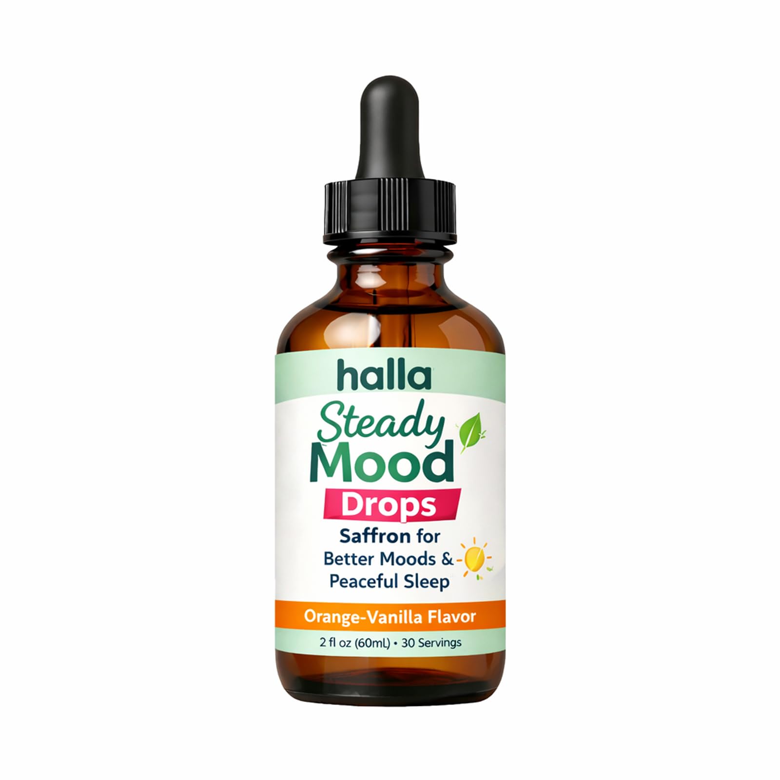 ReviveNerve Halla Steady Mood Drops, with Pine Bark Extract, Orange-Vanilla Flavor - Promotes Mood, Focus, Attention & Sleep Support - Liquid Drops(1pcs) ReviveNerveBuy Supplements Australia