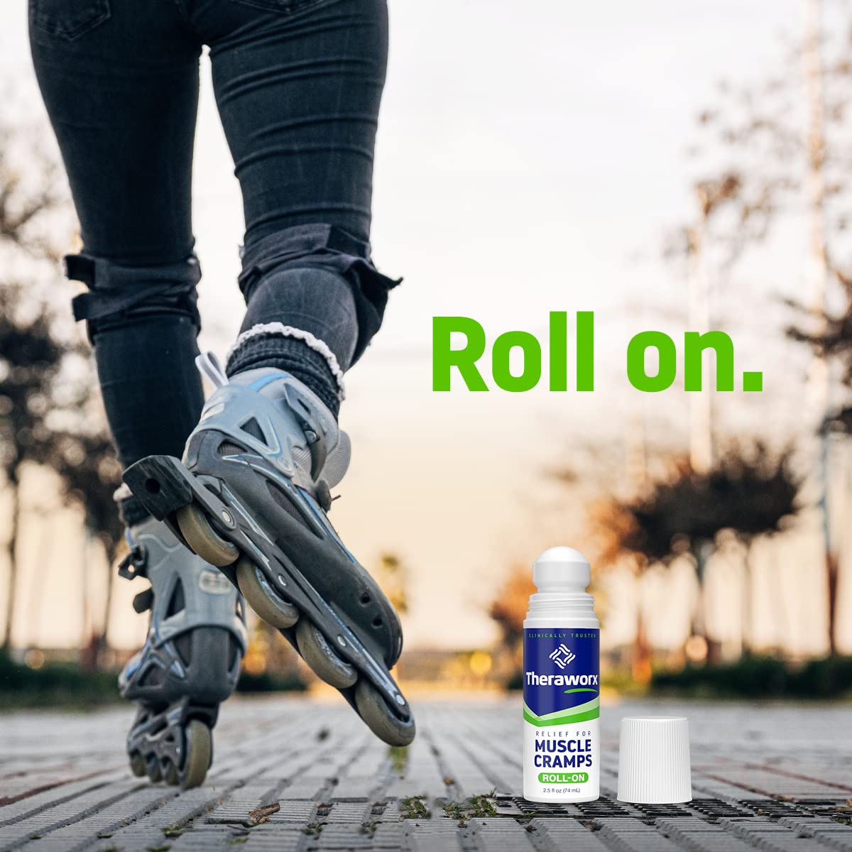 Theraworx Relief for Muscle Cramps Roll-On Fast-Acting Muscle Spasm, Leg Soreness with Magnesium Sulfate - 2.5 oz - 1 Count TheraworxBuy Supplements Australia