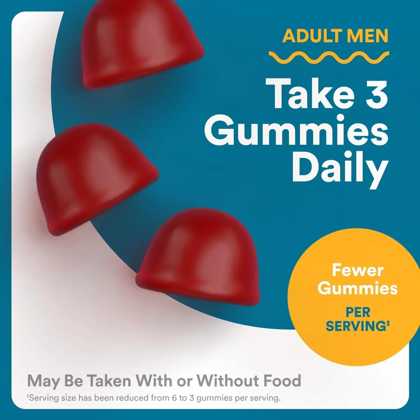 SmartyPants Men's Multivitamin Gummies - Improved Formula: Omega 3 (DHA/EPA), Methylfolate, Vitamin D3, C, Vitamin B12, B6, Vitamin A SmartyPants